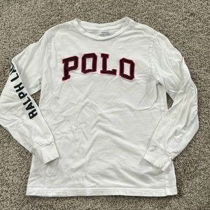 100% cotton long sleep Polo shirt boys 7